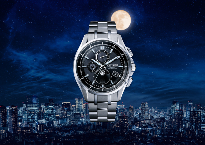 訂正） 『シチズン アテッサ』 アナログ式光発電腕時計で世界初 月齢