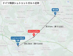 所在地近郊地図
