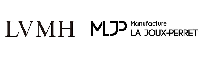 左はLVMH、右はManufacture La Joux-Perret S.A.のロゴマーク MV