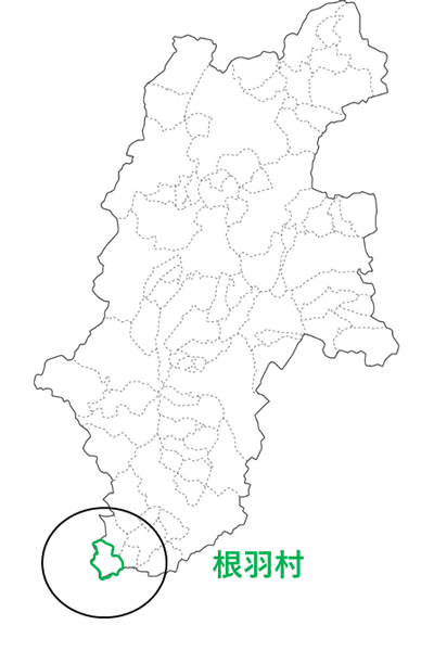 根羽村の地図
