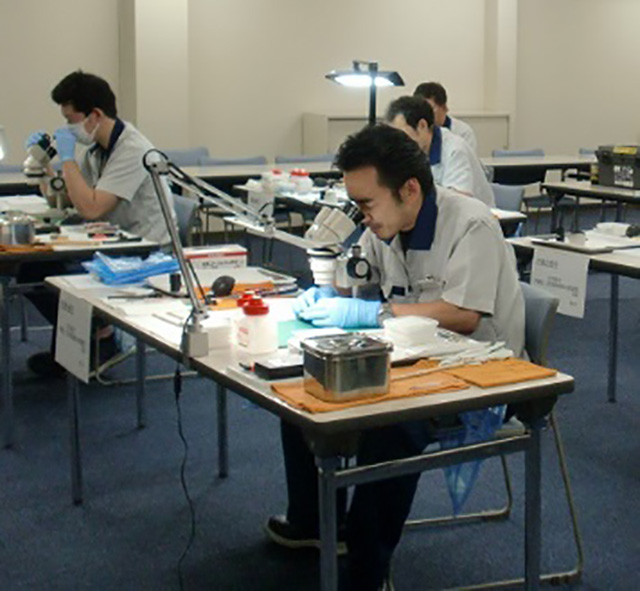 社内検定の様子